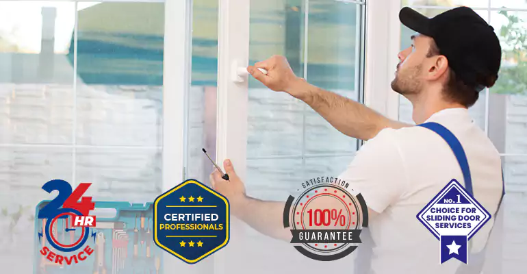 Balcony Glass Door Repair Near Me in Palm Springs