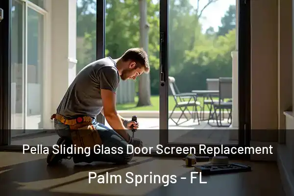  Pella Sliding Glass Door Screen Replacement Palm Springs - FL
